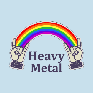 Heavy Metal Rainbow - Plain T-Shirt