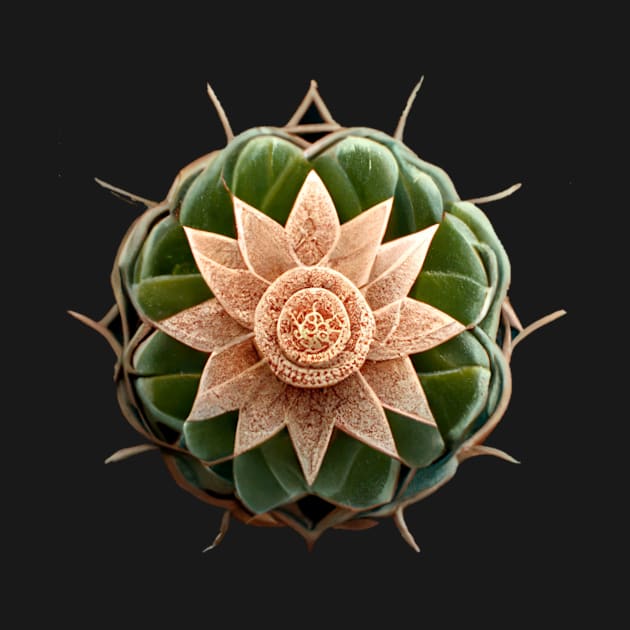 Succulent cactus flower mandala by StoneyPhenix