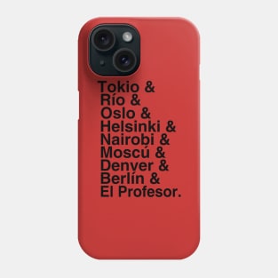 Helvetica red papel Phone Case