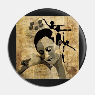 Anna Pavlova vintage Pin