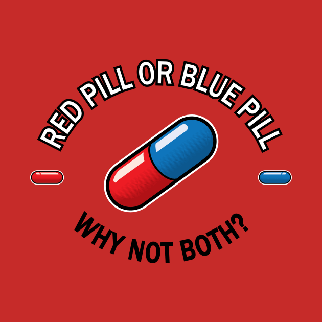 Red pill Blue pill (Oval) by boilingfrog