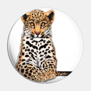 Cute Leopard Drawing Pin