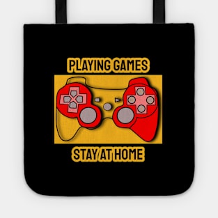 Playing Games And Stay At Home Tote