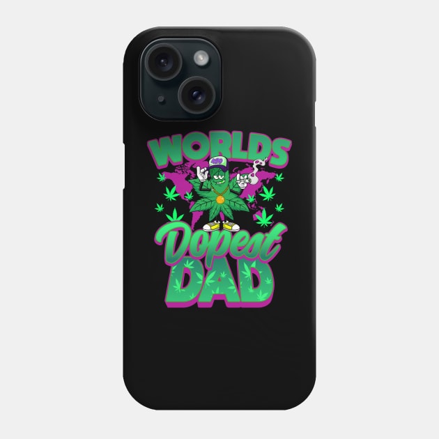 Worlds Dopest Dad Phone Case by CultTees