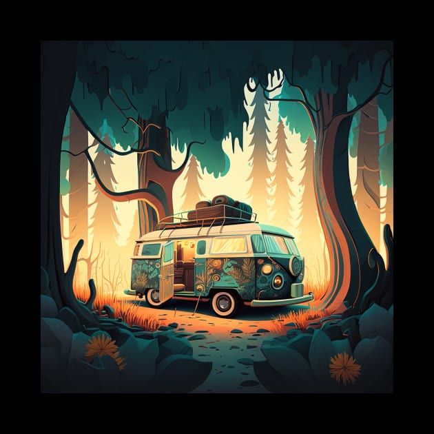 Camping Adventure in the Forest by dukito