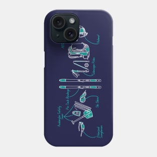 Ski Touring Gear Phone Case