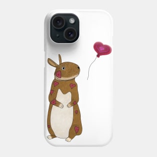 Valentine bunny Phone Case