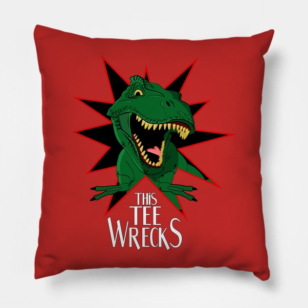 Tyrannosaurus Rex Pillow by rachybattlebot