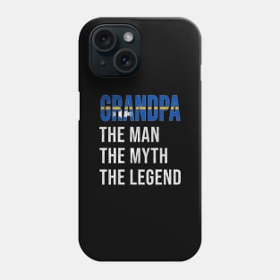 Grand Father Nauruan Grandpa The Man The Myth The Legend - Gift for Nauruan Dad With Roots From  Nauru Phone Case