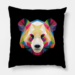 Vibrant Panda Pillow