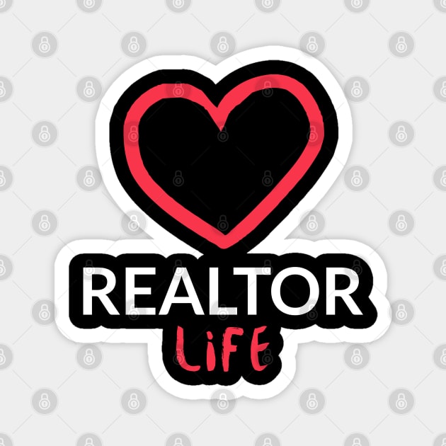 Realtor Life (heart) Magnet by REG