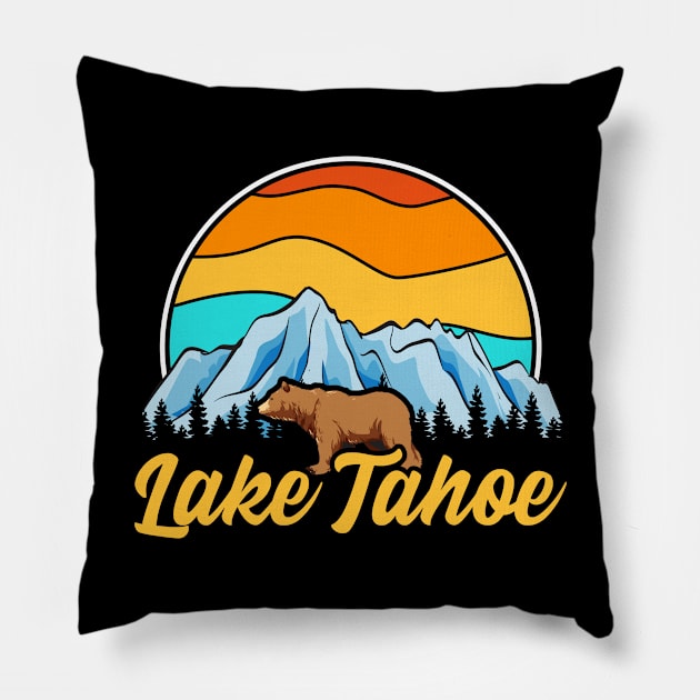 Lake Tahoe Pillow by TeddyTees