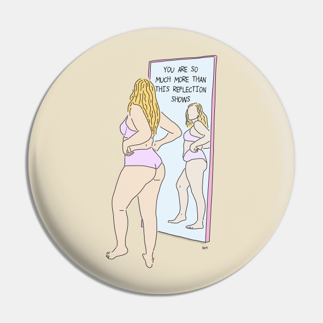 Reflections Pin by HandsomeGirlDesigns