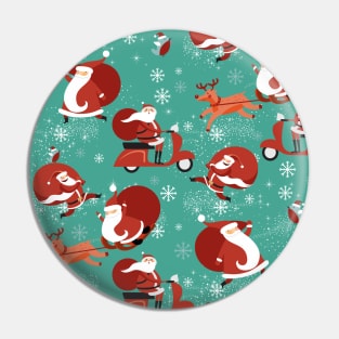 Christmas Santa Claus pattern Pin