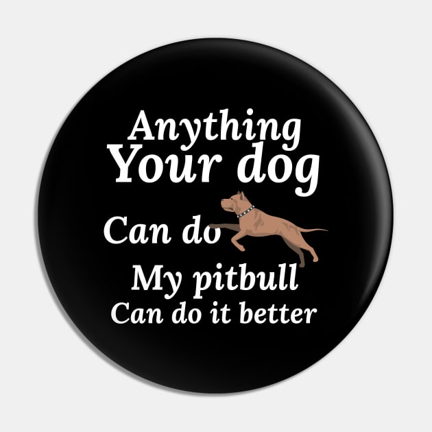 pitbull Pin by Design stars 5