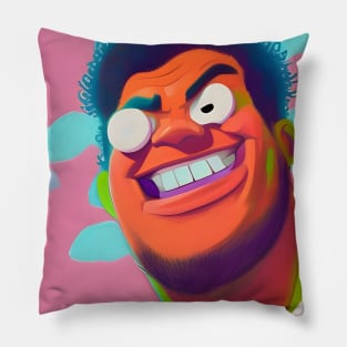 Funny faced behemoth Pillow