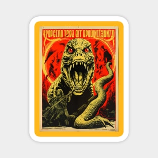 Vintage Reptilian Propaganda Poster T-Shirt Magnet