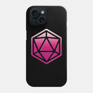 80s Retro D20 Neon Pink Phone Case