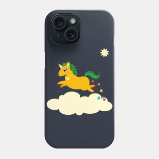 The Golden Unicorn of Glitter Poo Phone Case