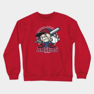 CustomCat Anaheim Angels Angel Wing MLB Crewneck Sweatshirt Red / L