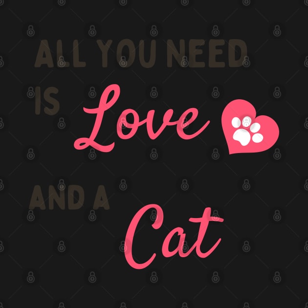 Love And A Cat Cats Lover That's All What You Need by ✪Your New Fashion✪