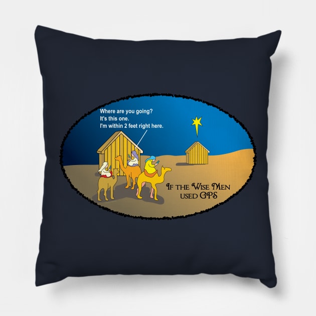 Wise Men Christmas GPS Pillow by Barthol Graphics