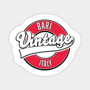 Bari italy vintage style logo Magnet