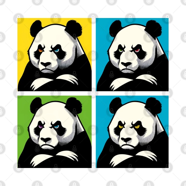 Pop Annoyed Panda - Funny Panda Art by PawPopArt