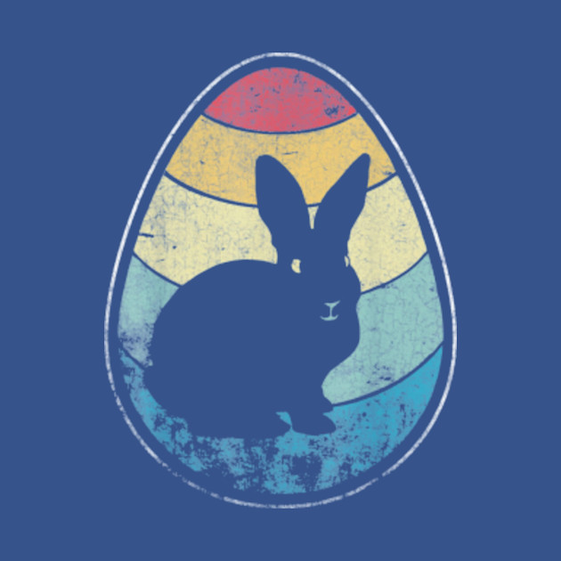 Discover Retro Vintage Bunny Egg Happy Easter - Retro Vintage Bunny Egg Happy Easter - T-Shirt