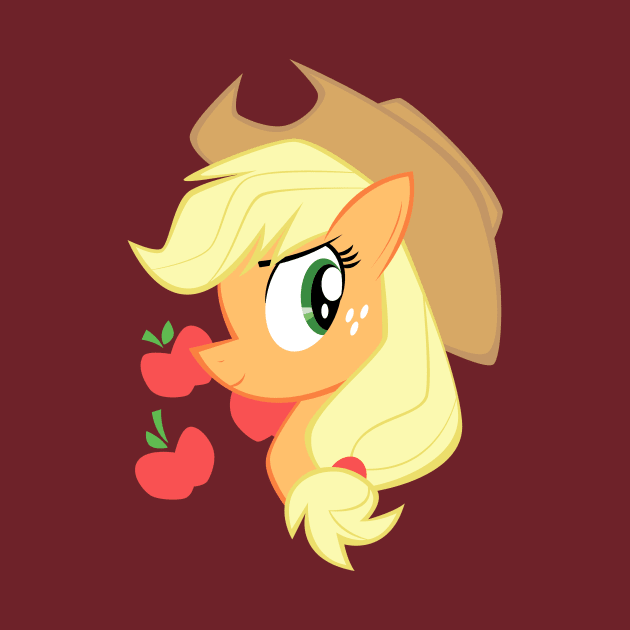 Pony Head: Applejack by soldominotees