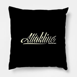 Attackline Font Pillow