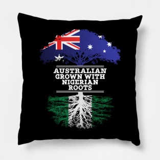 Australian Grown With Nigerian Roots - Gift for Nigerian With Roots From Nigeria Pillow