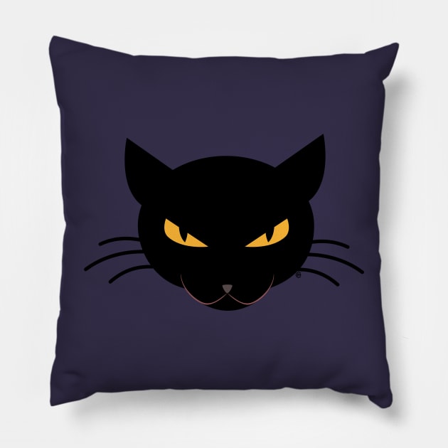 Evil Kitty Pillow by CarolinaMatthes