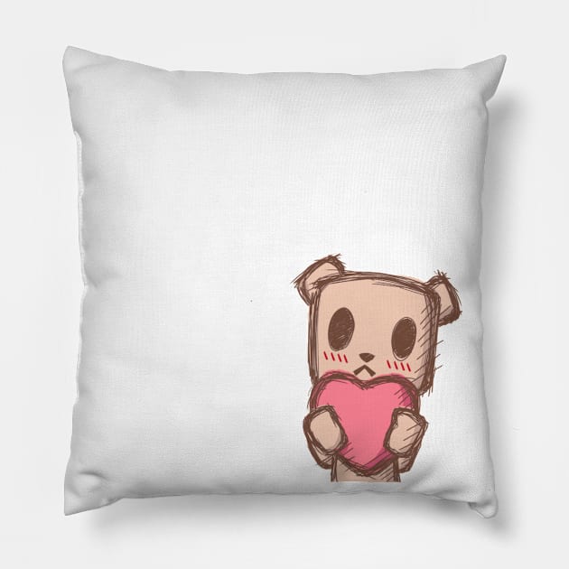 Hako Heart Pillow by mongdrawings