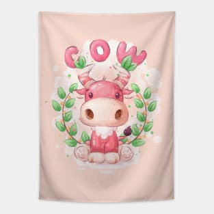Sweet Baby Cow Tapestry