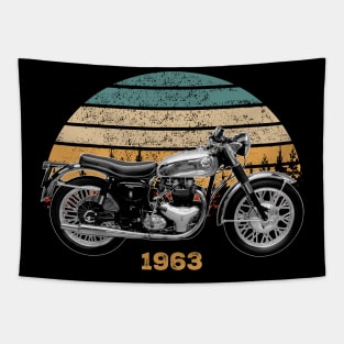 Rocket Gold Star 1963 Vintage Motorcycle Design Tapestry