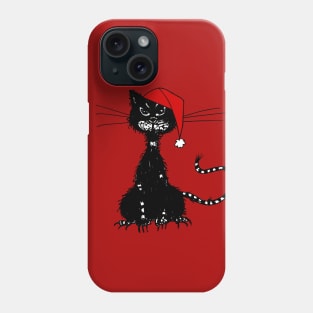 Evil Christmas Cat Phone Case