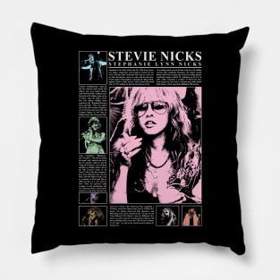 Stevie Nicks Vintage Rock Music 2023 Tour Live in Concert Pillow