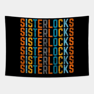 Retro Sisterlocks Locs Tapestry