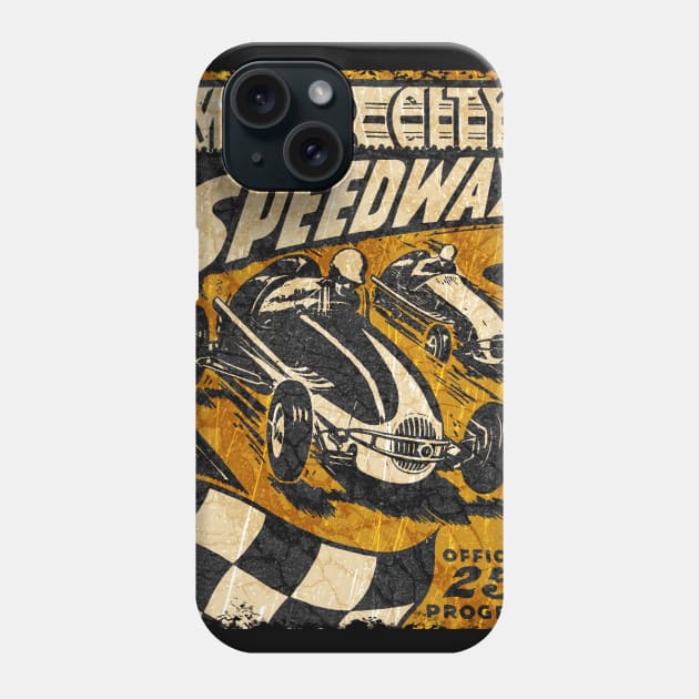 Motorcity Races Phone Case by Midcenturydave