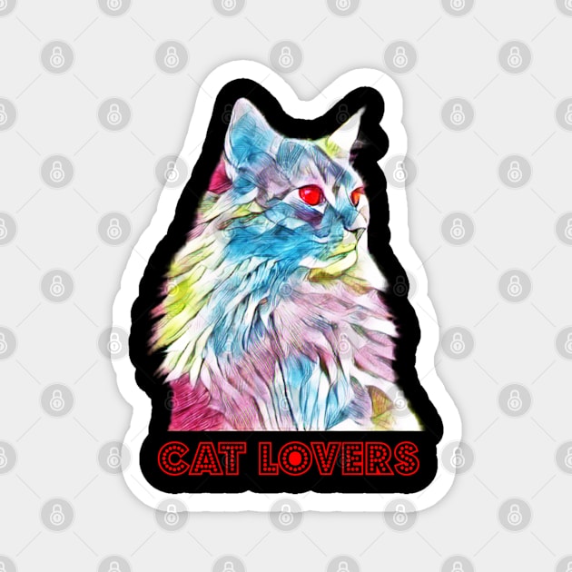 Cat Lovers Magnet by MasBenz