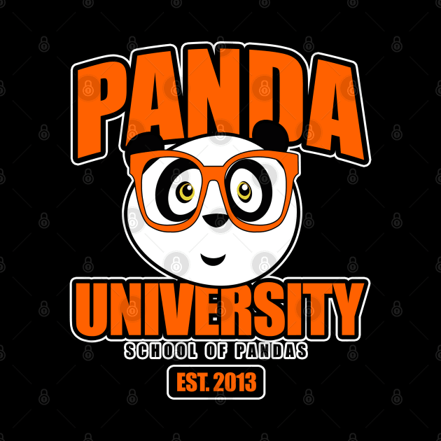 Panda University - Orange by adamzworld