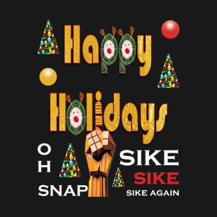 Fuk Happy Holidays Funny Reindeer T-Shirt