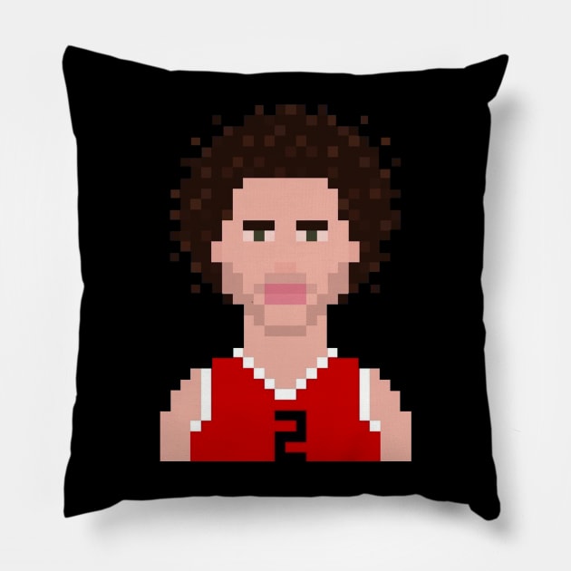 Lonzo ball 8bit Pillow by Roti Kodok Art