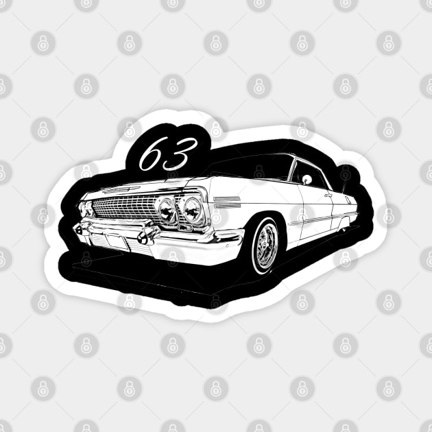 63 Impala Magnet by ThornyroseShop