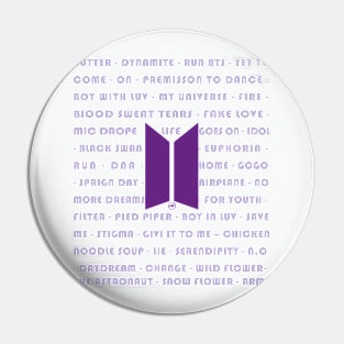 BTS GROUP SONGS Pin