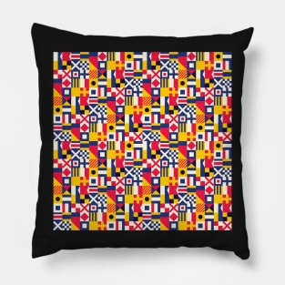 Flag Semaphore Pattern Pillow