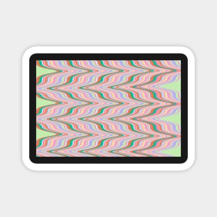 Infinity, retro ikat, chevron pattern Magnet