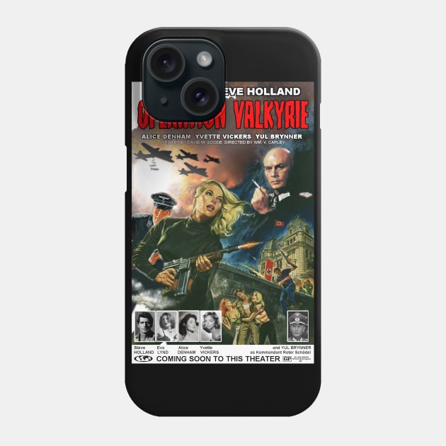 OPERATION VALKYRIE faux movie poster Phone Case by VanceCapleyArt1972