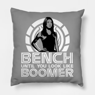 Bench Until You Look Like Boomer Pillow